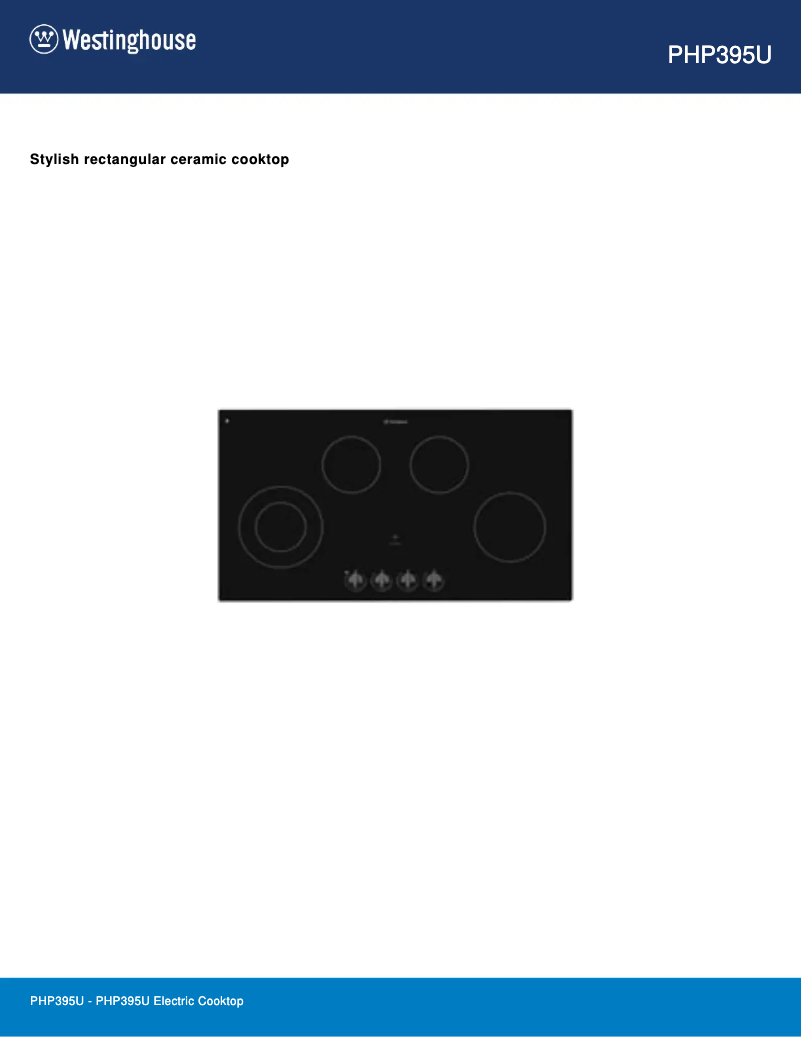 Image de la première page du manuel de l'appareil PHP395U