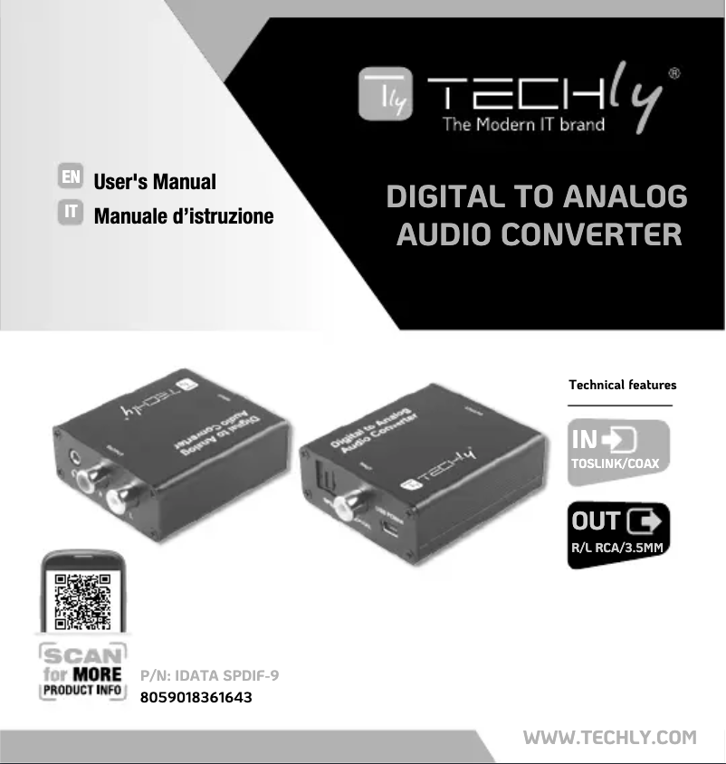 Image de la première page du manuel de l'appareil IDATA SPDIF-9