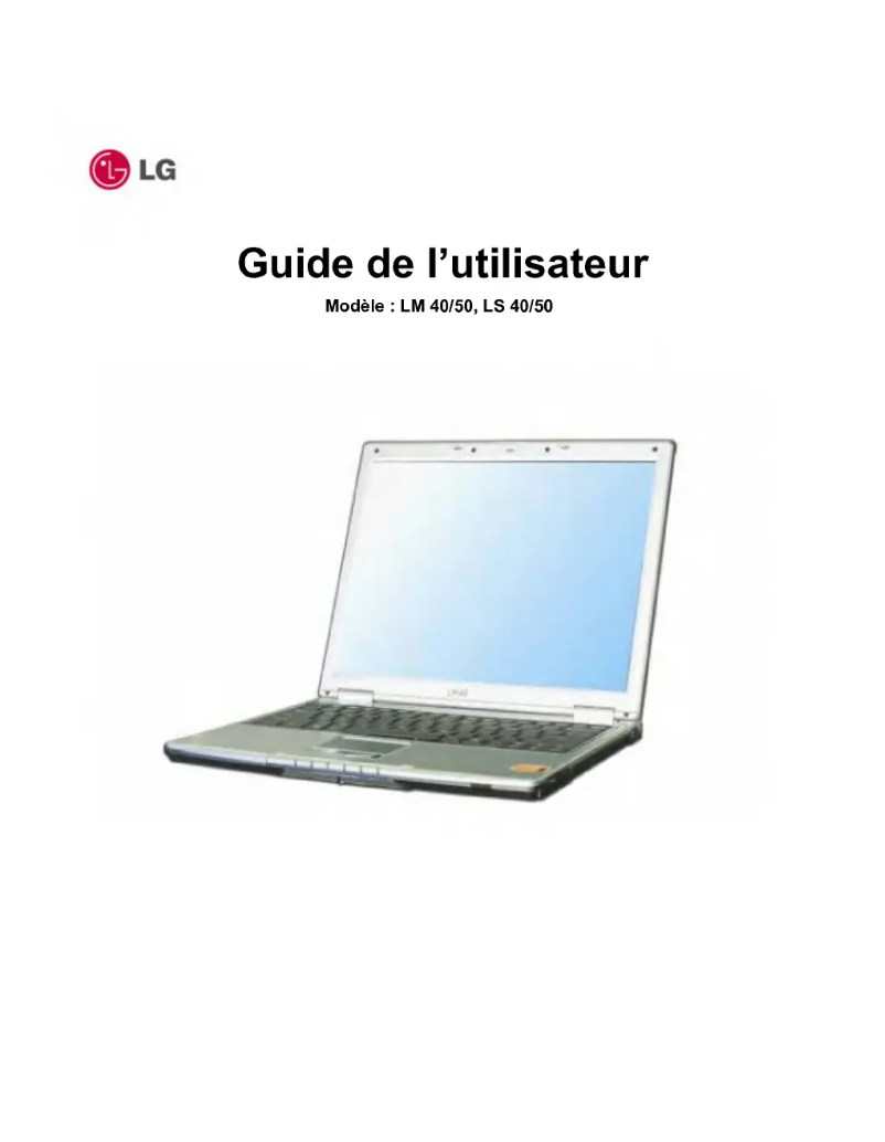Image de la première page du manuel de l'appareil LM50