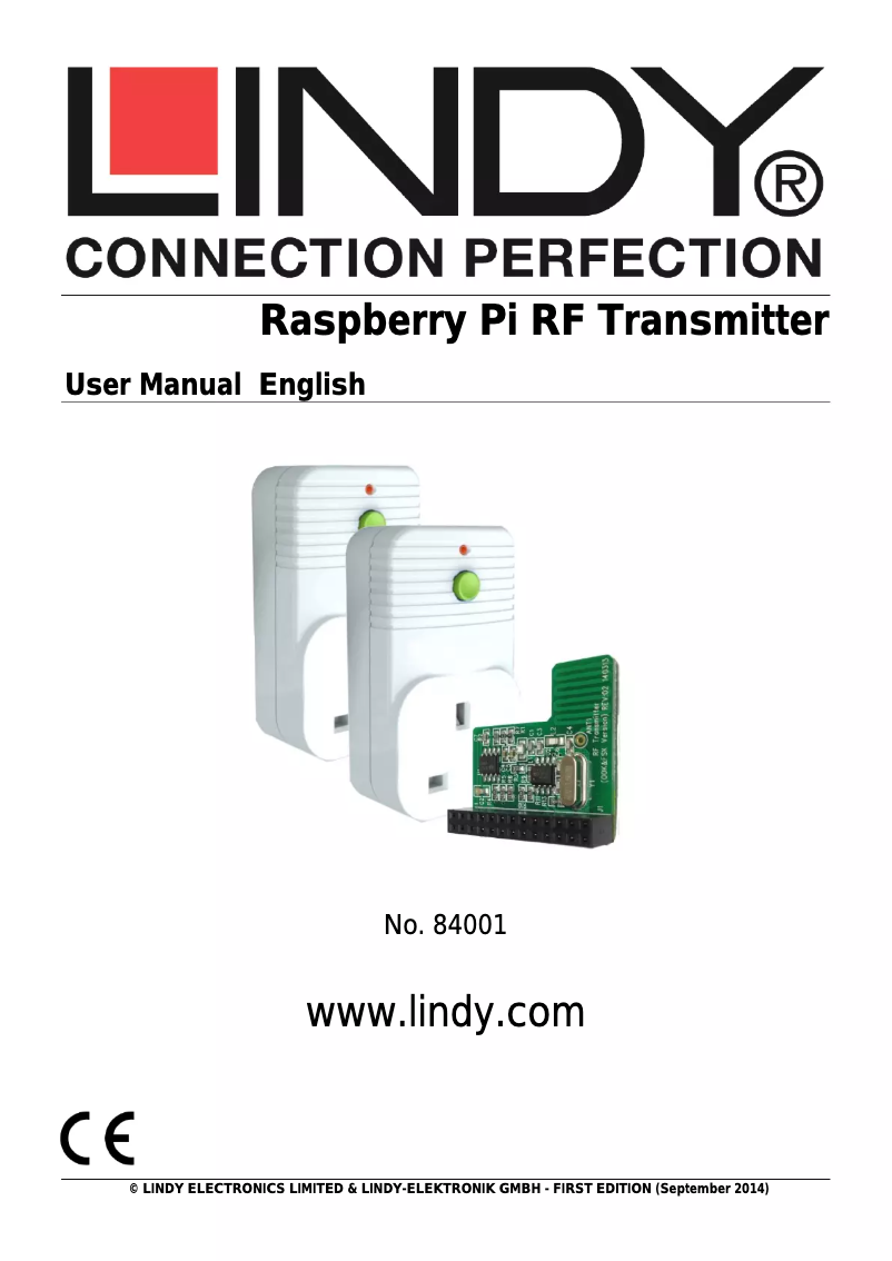 Page n°1 - Manuel utilisateur Lindy 84001