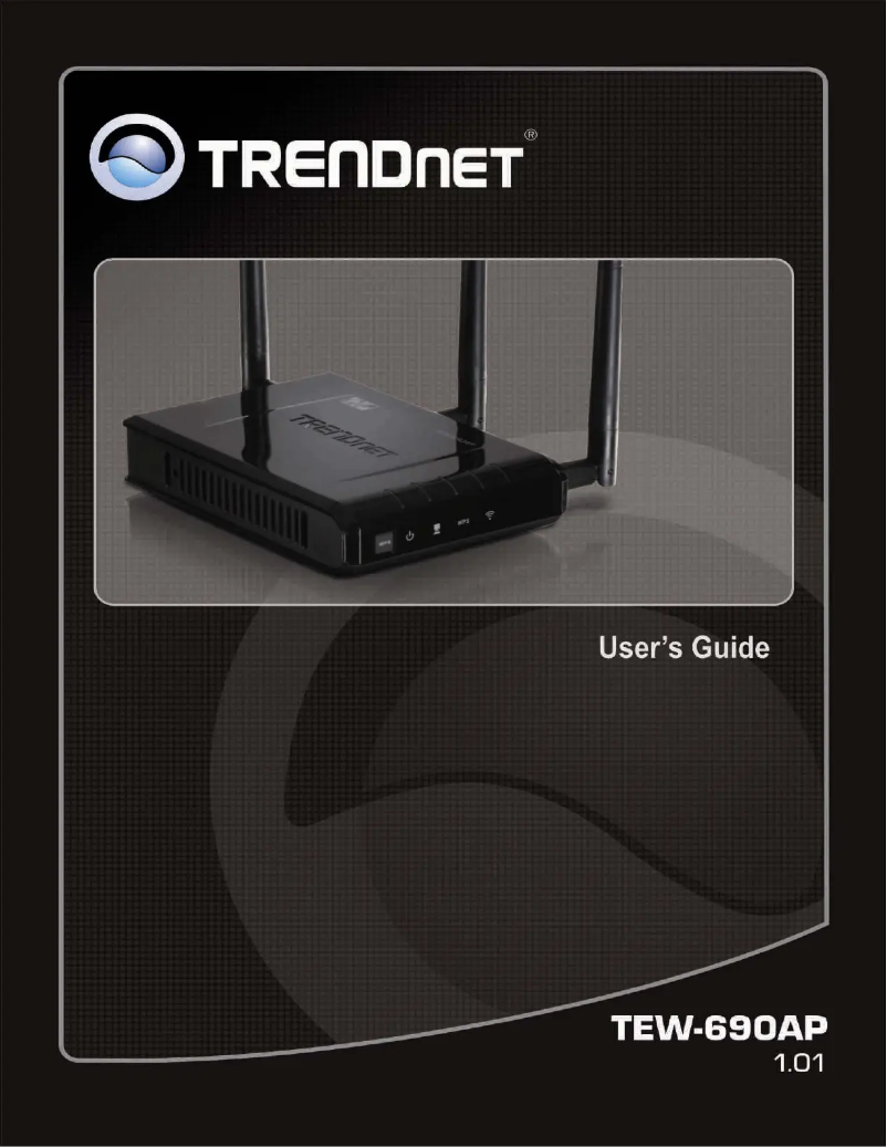 Page n°1 - Manuel utilisateur TRENDnet TEW-690AP