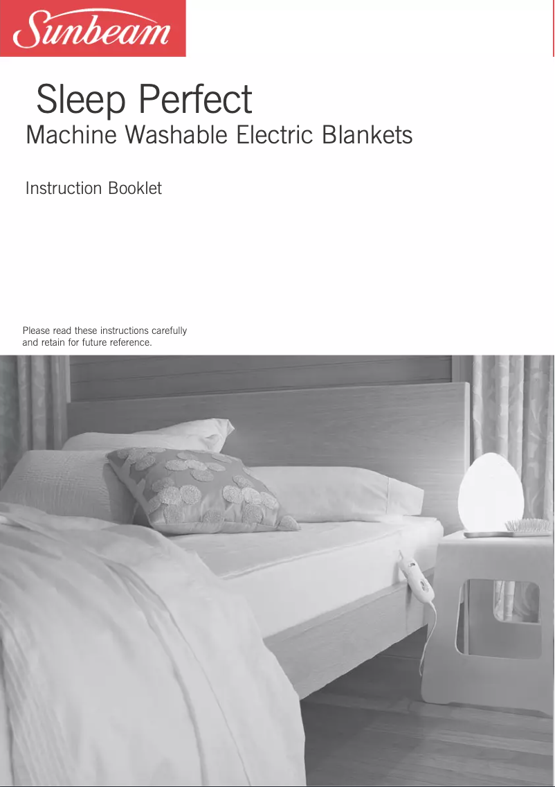 Page 1 de la notice Manuel utilisateur Sunbeam Sleep Perfect BL5451
