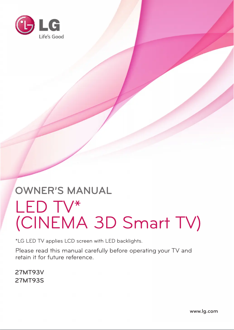 Page n°1 - Manuel utilisateur LG 27MT93V
