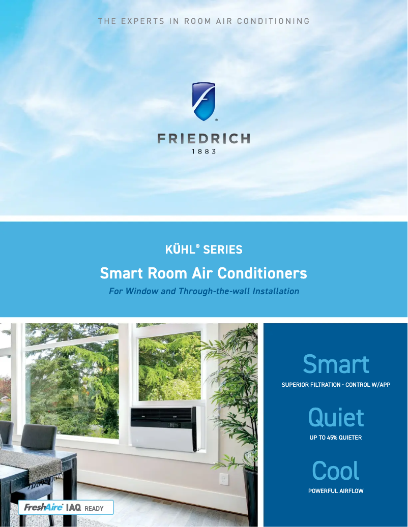 Página 1 del manual Folleto Friedrich KCM21A30A