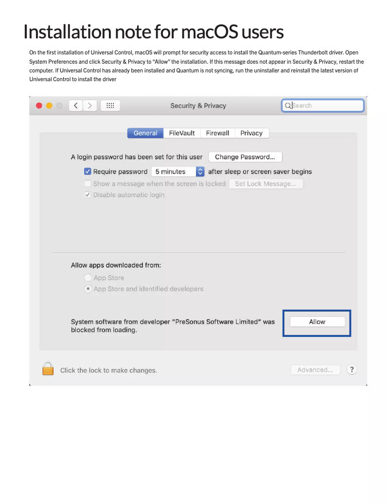 Page n°1 - Guide d'installation PreSonus Quantum 2626