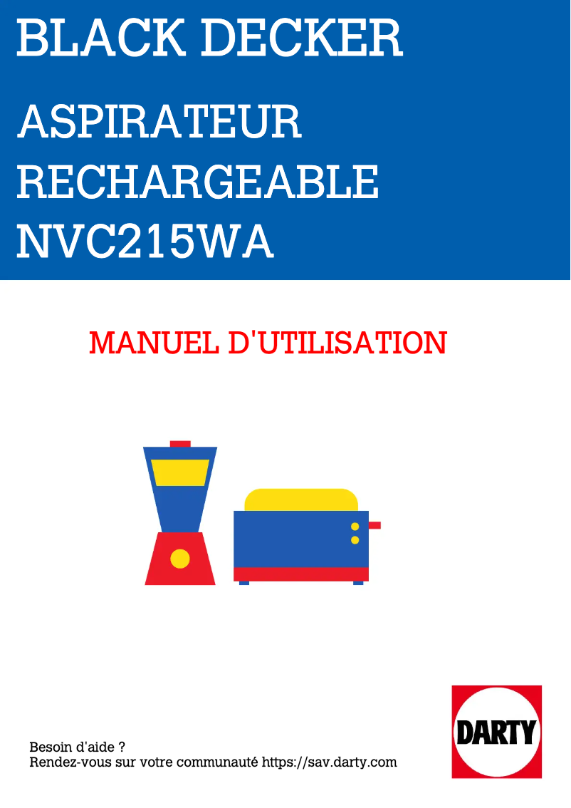 Image de la première page du manuel de l'appareil NVC215WA