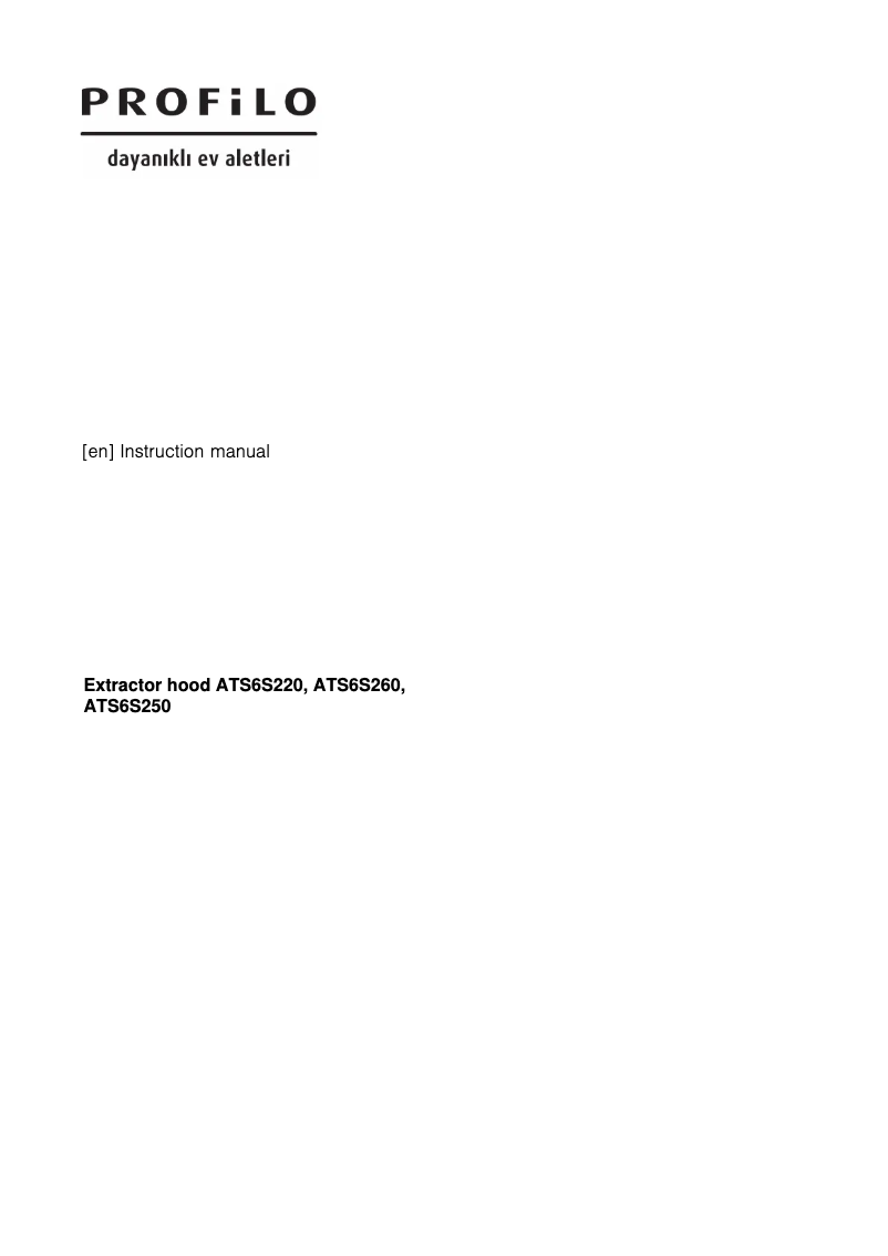 Image de la première page du manuel de l'appareil ATS6S250