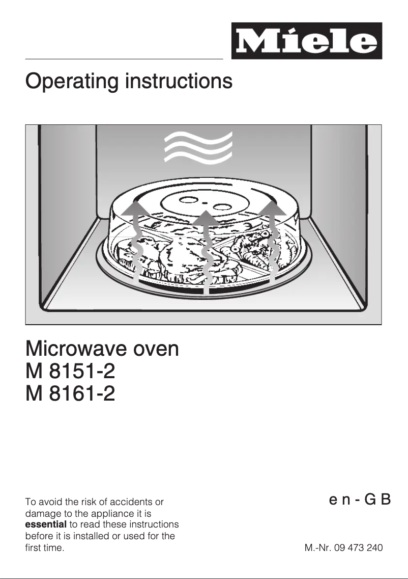 Página 1 del manual Manual de usuario Miele M 8161-2