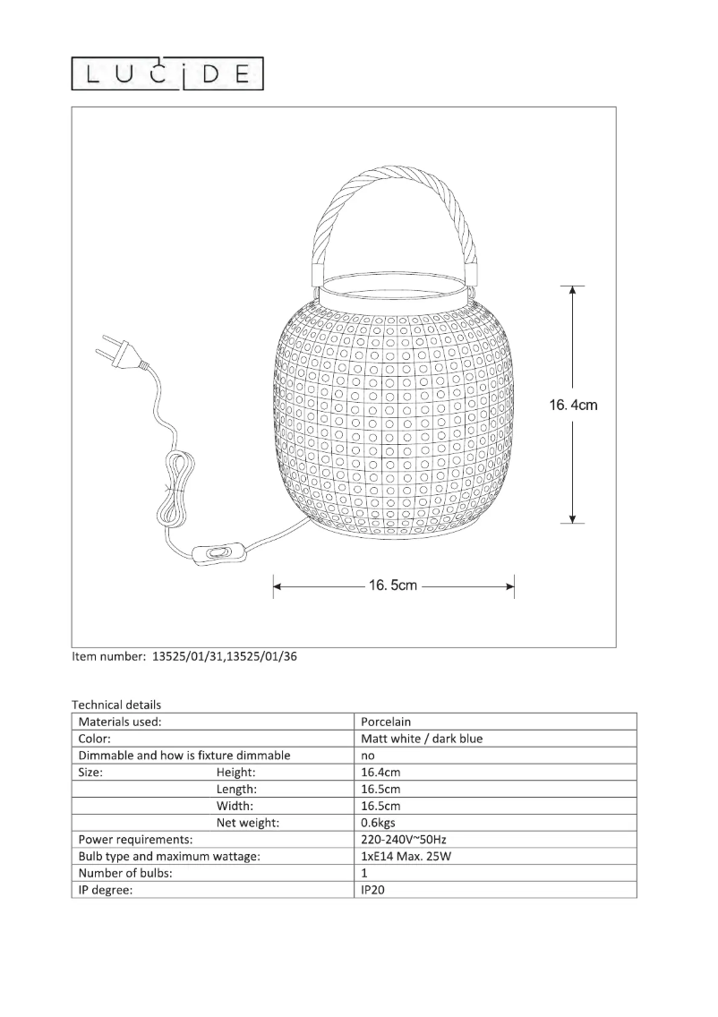 Image de la première page du manuel de l'appareil Safiya