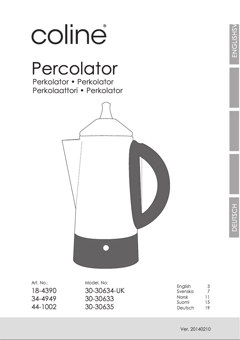 Image de la première page du manuel de l'appareil 30-30633