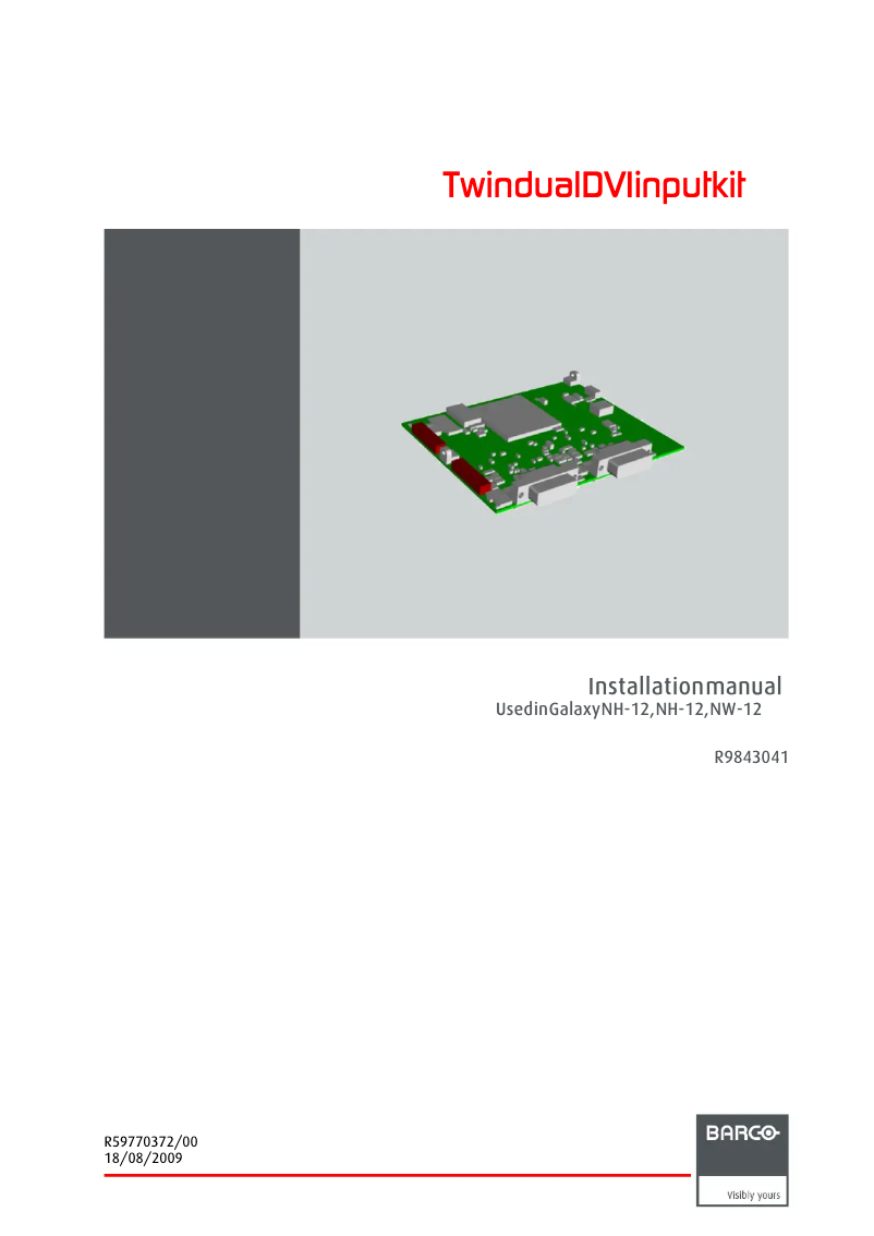 Imagen de la primera página del manual del dispositivo R9843041