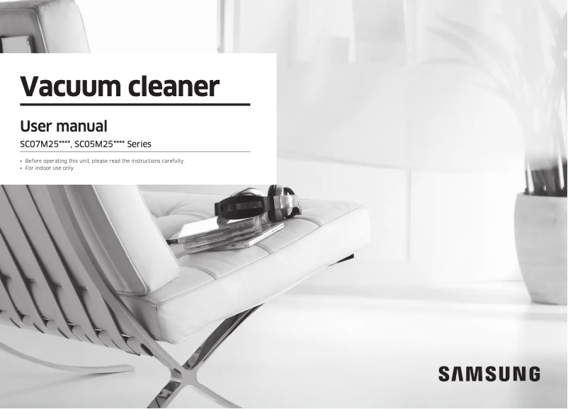 Page 1 de la notice Manuel utilisateur Samsung SC07M25G0WC