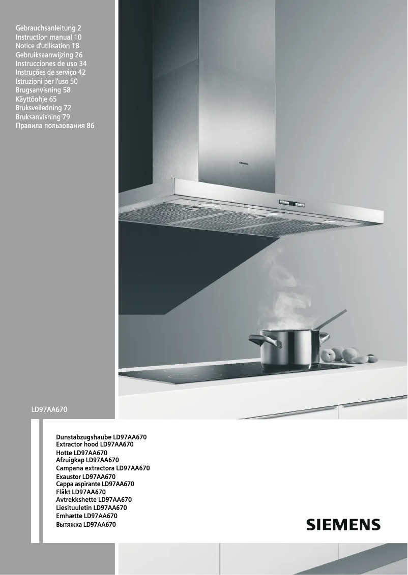 Page 1 de la notice Mode d'emploi Siemens LD97AA670