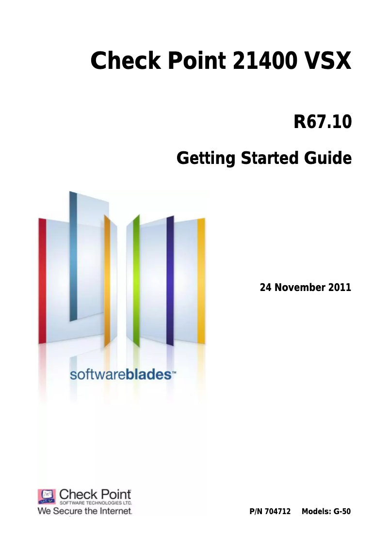 Page n°1 - Manuel utilisateur Check Point VSX 21400 BDL