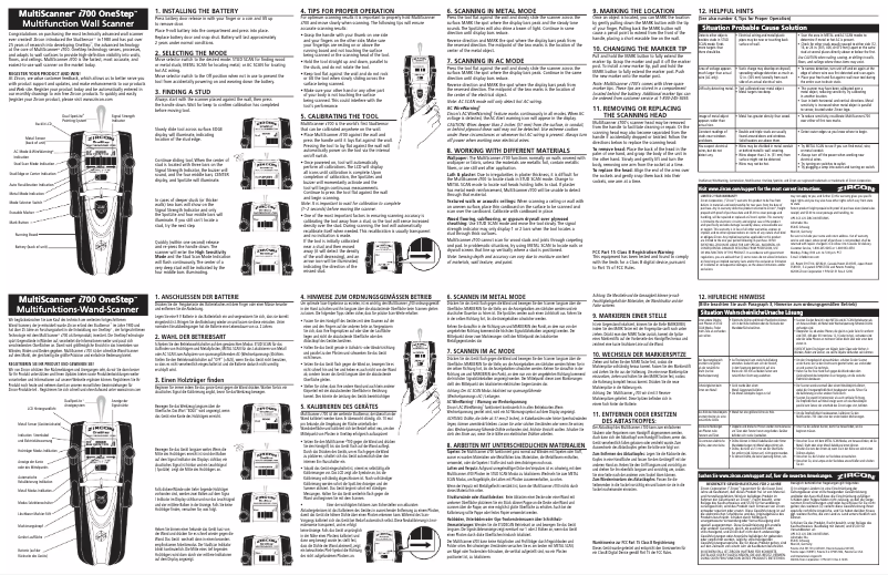Page n°1 - Manuel utilisateur Zircon MultiScanner i700 OneStep