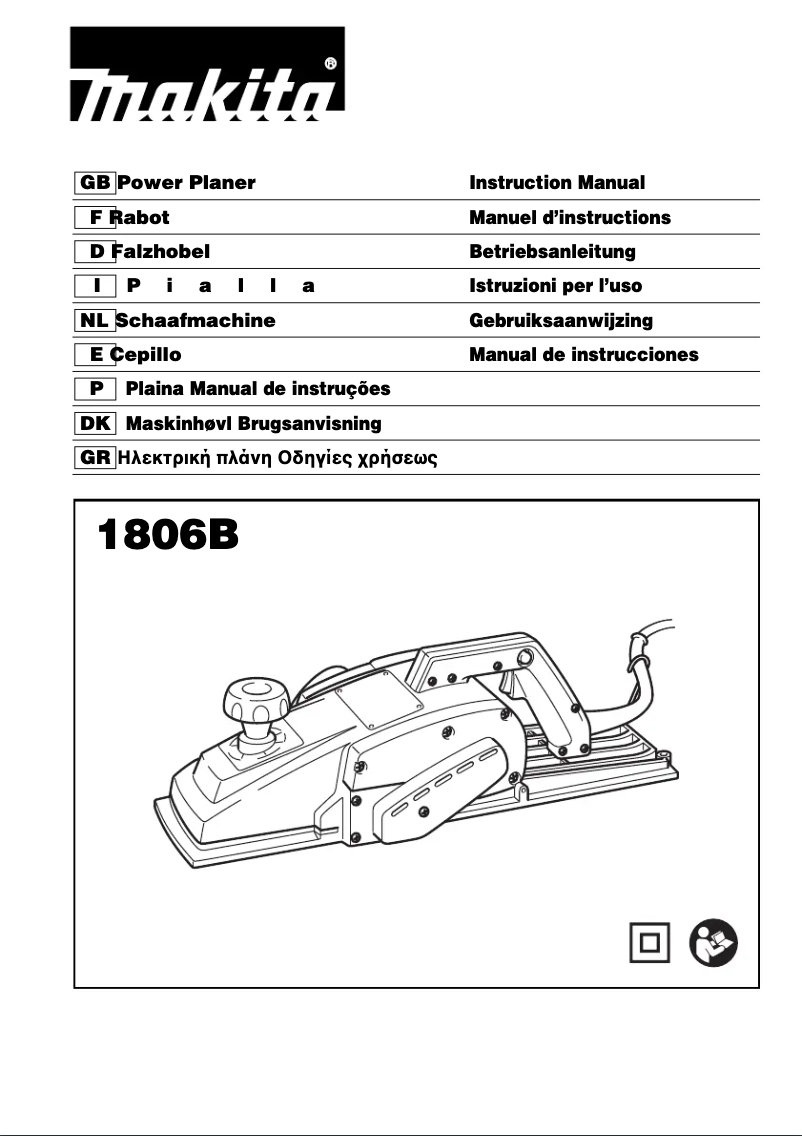 Página 1 del manual Manual de usuario Makita 1806B