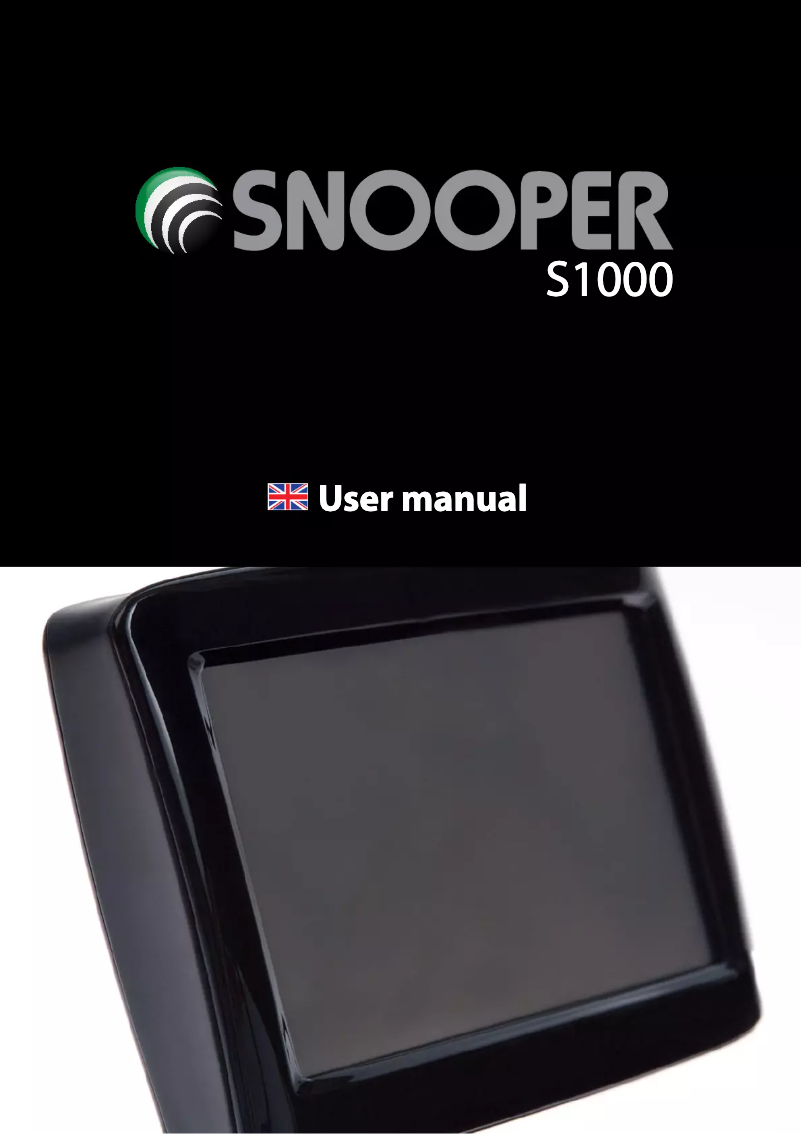 Page n°1 - Manuel utilisateur Snooper S900 TruckMate