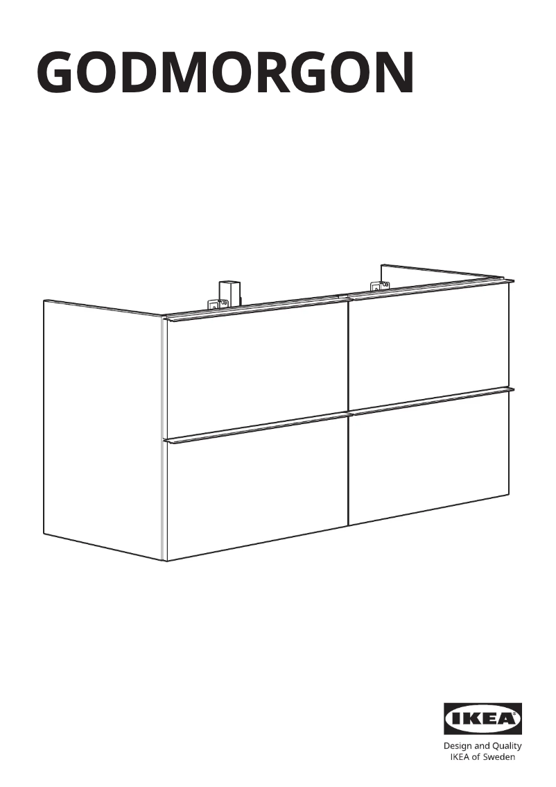Image de la première page du manuel de l'appareil GODMORGON 303.440.96