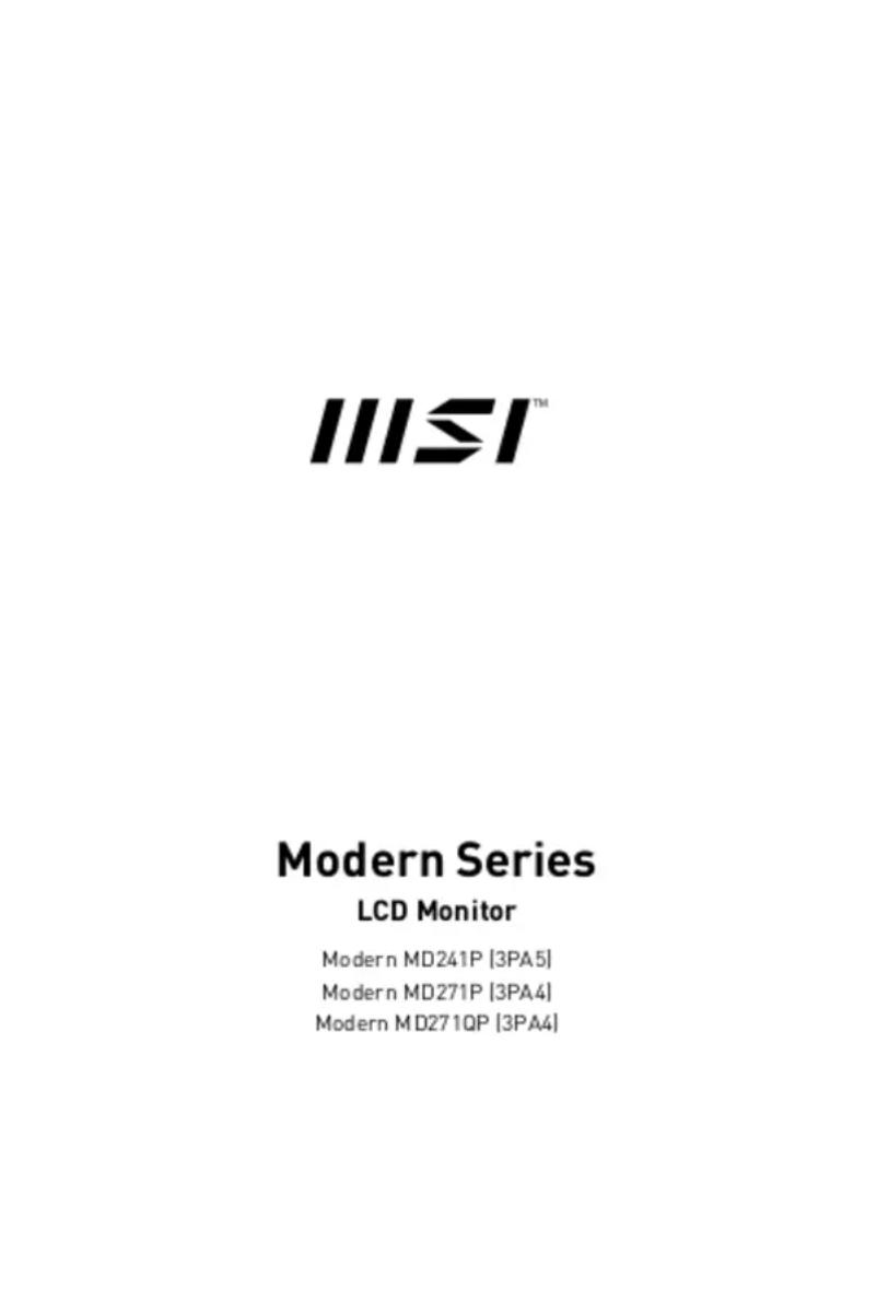 Página 1 del manual Manual de usuario MSI MD271QPW