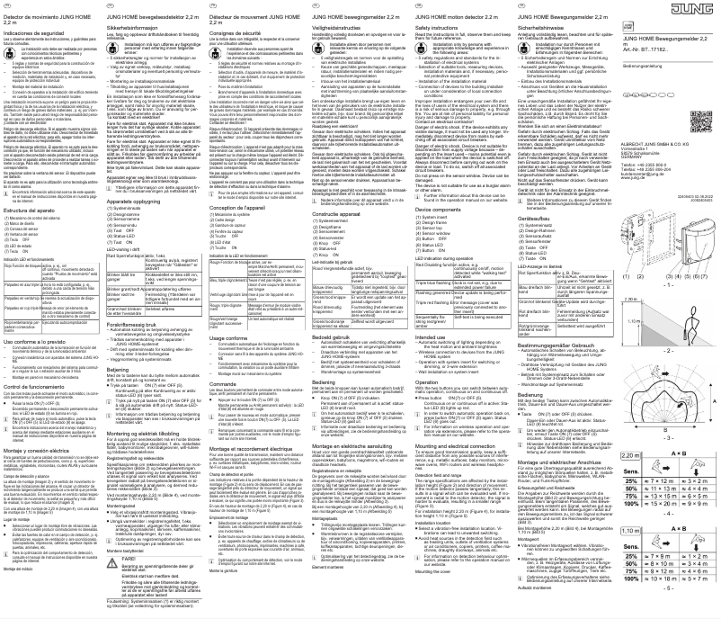 Page 1 of the manual User Manual JUNG BTES17182
