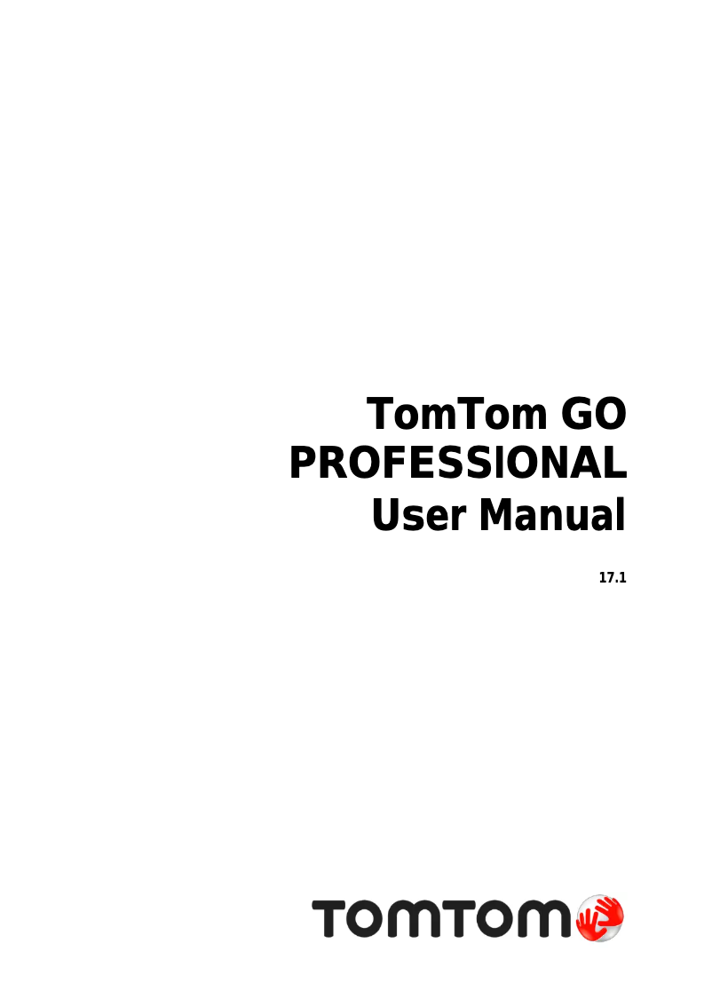 Page n°1 - Manuel utilisateur TomTom Go Professional 6200