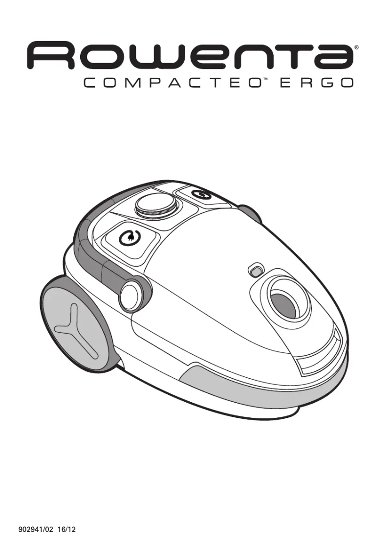 Page 1 de la notice Manuel utilisateur Rowenta Compacteo Ergo RO 5227 EA