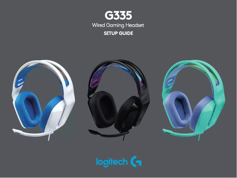 Page 1 de la notice Manuel utilisateur Logitech G335