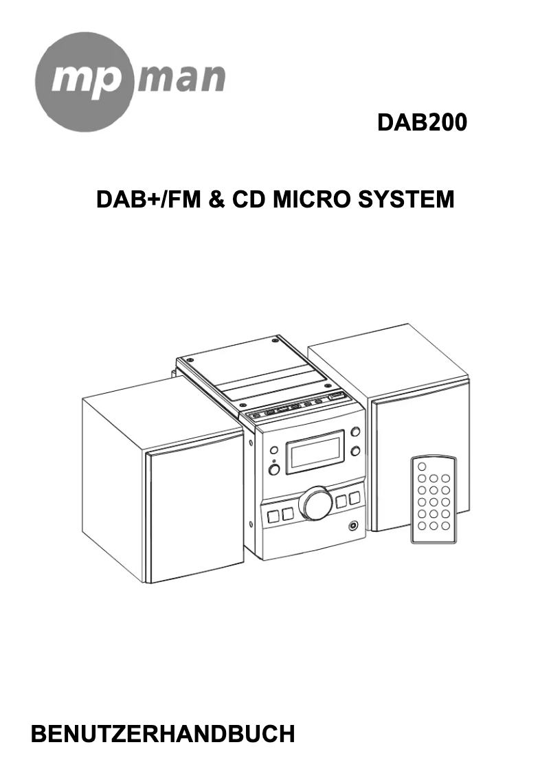 Page 1 de la notice Manuel utilisateur Mpman DAB200