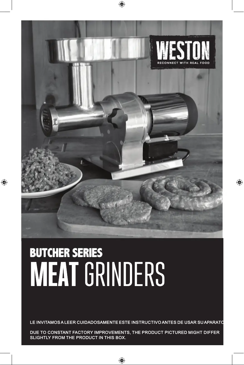 Page n°1 - Manuel utilisateur Weston Butcher Series 09-1201-W