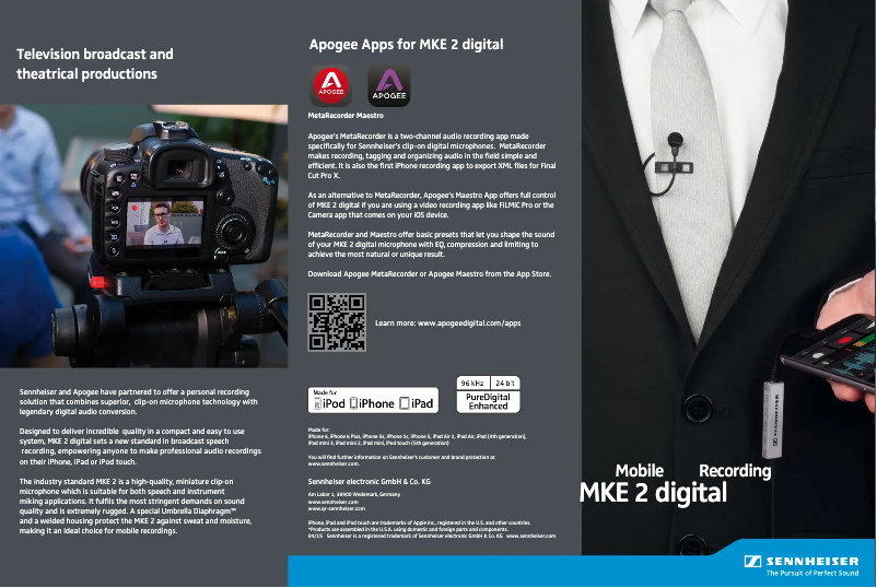 Imagen de la primera página del manual del dispositivo MKE 2 digital