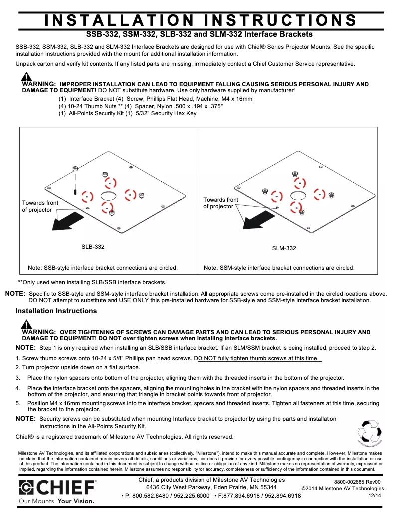 Image de la première page du manuel de l'appareil SLM332