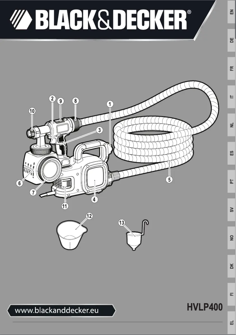 Página 1 del manual Manual de usuario Black & Decker HVLP400