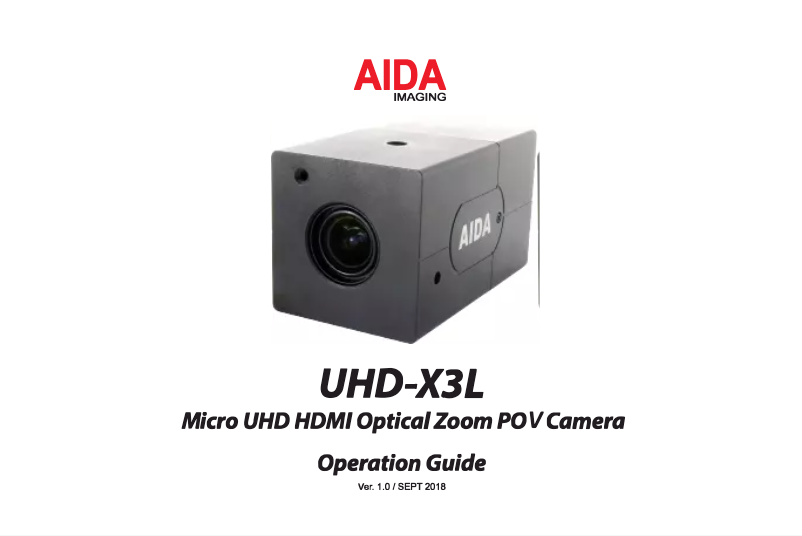 Image de la première page du manuel de l'appareil UHD-X3L