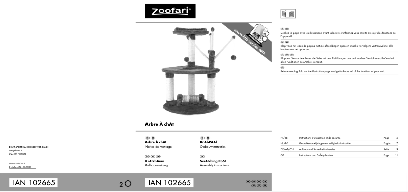 Página 1 del manual Manual de usuario Zoofari IAN 43171