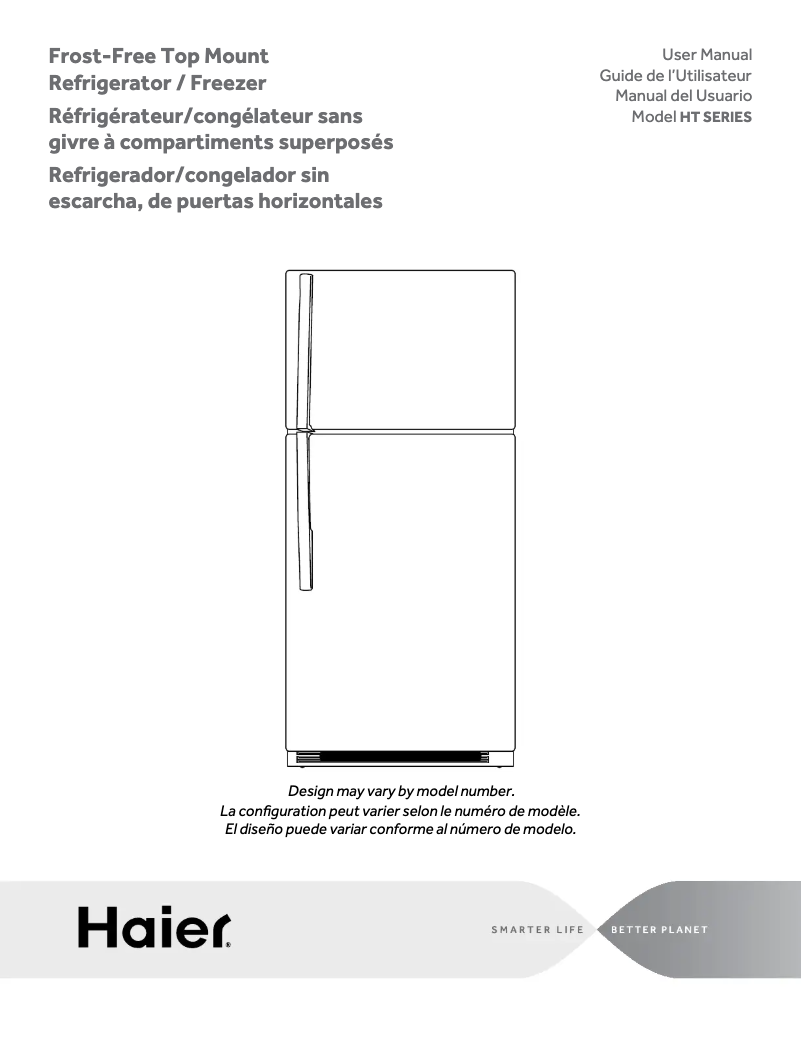 Page n°1 - Manuel utilisateur Haier HT21TS45SB