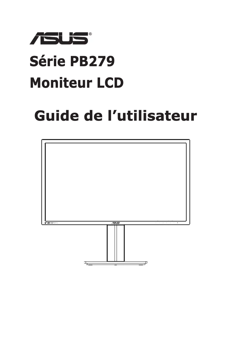 Page n°1 - Manuel utilisateur Asus PB279Q