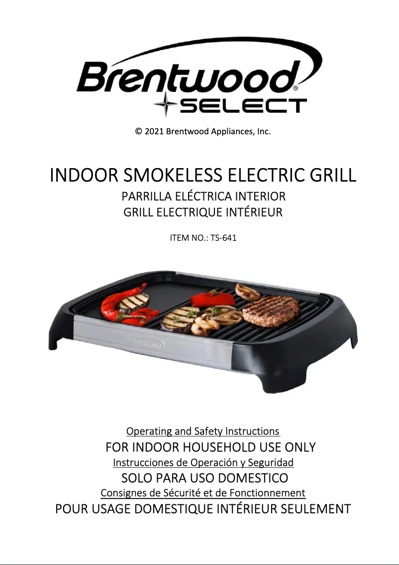 Página 1 del manual Manual de usuario Brentwood TS-641