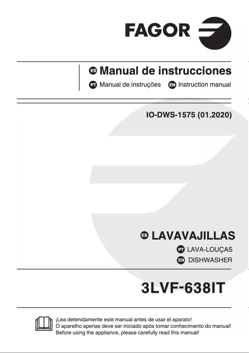 Page 1 de la notice Mode d'emploi Fagor 3LVF-638IT
