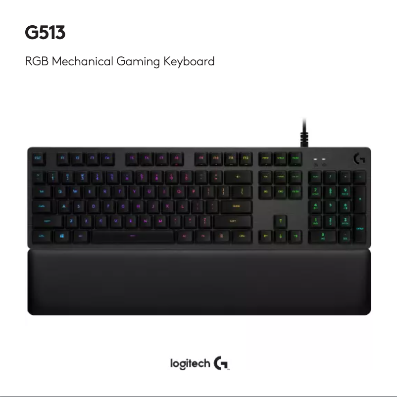 Page 1 de la notice Manuel utilisateur Logitech G513