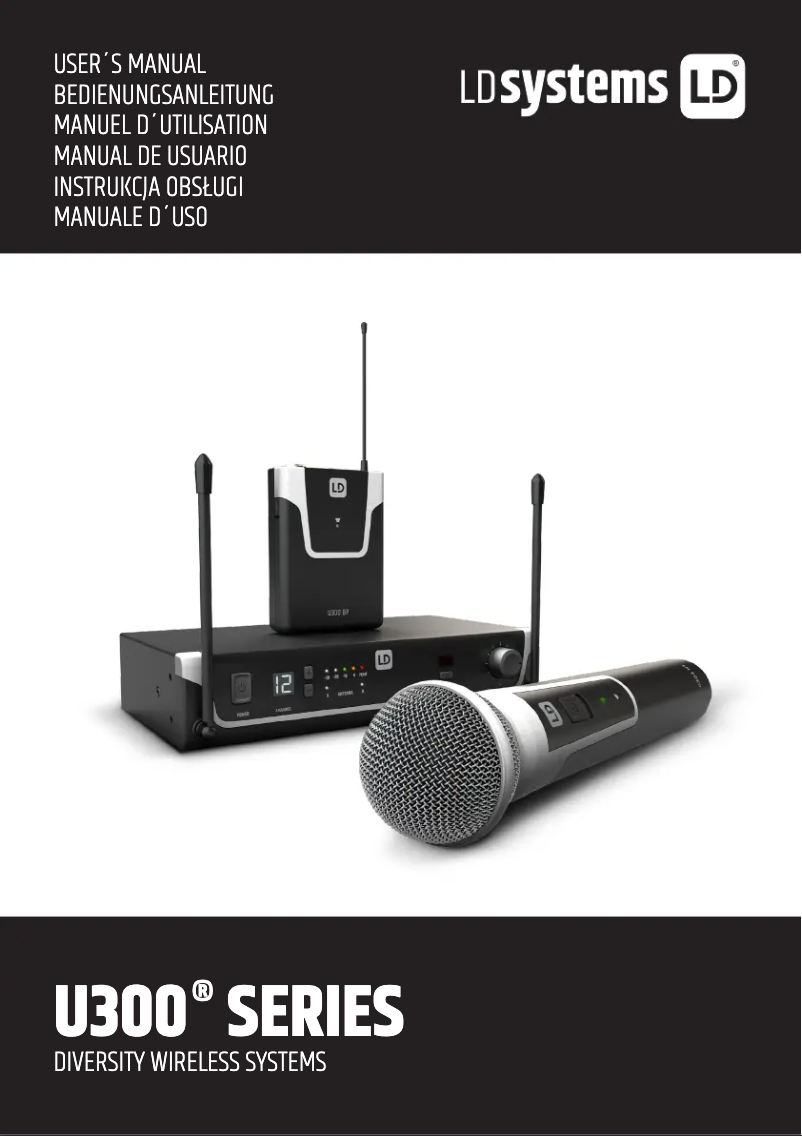 Page n°1 - Manuel utilisateur LD Systems U306 HHD