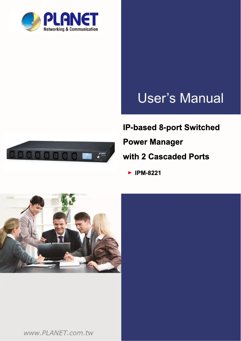 Page 1 de la notice Manuel utilisateur Planet IPM-8221