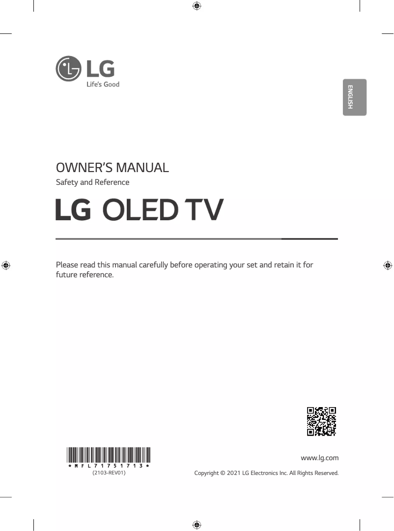 Página 1 del manual Manual de usuario LG OLED65C1PVB