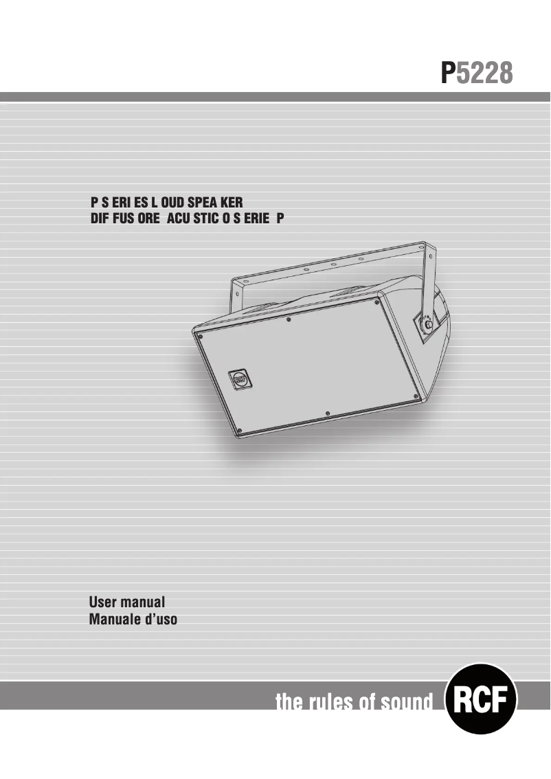 Image de la première page du manuel de l'appareil P 5228-L