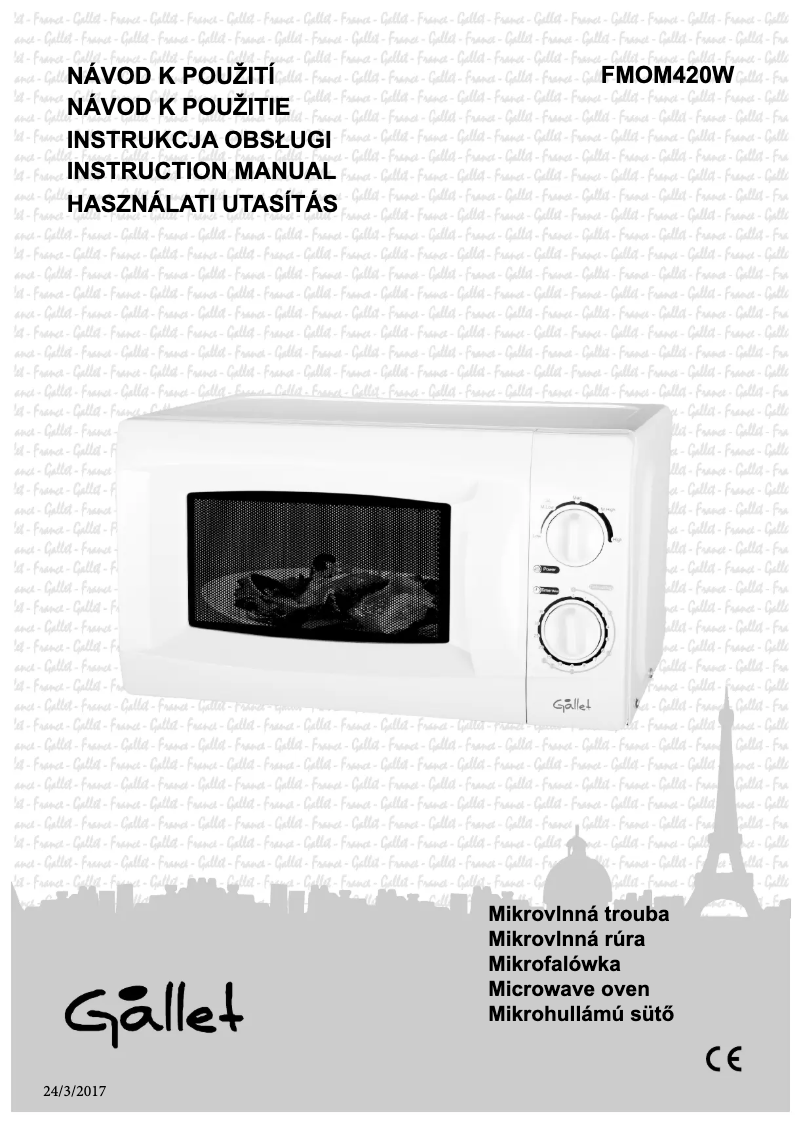 Image de la première page du manuel de l'appareil FMOM420W