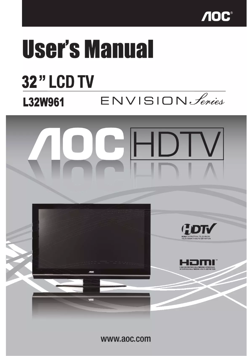 Image de la première page du manuel de l'appareil L32W961