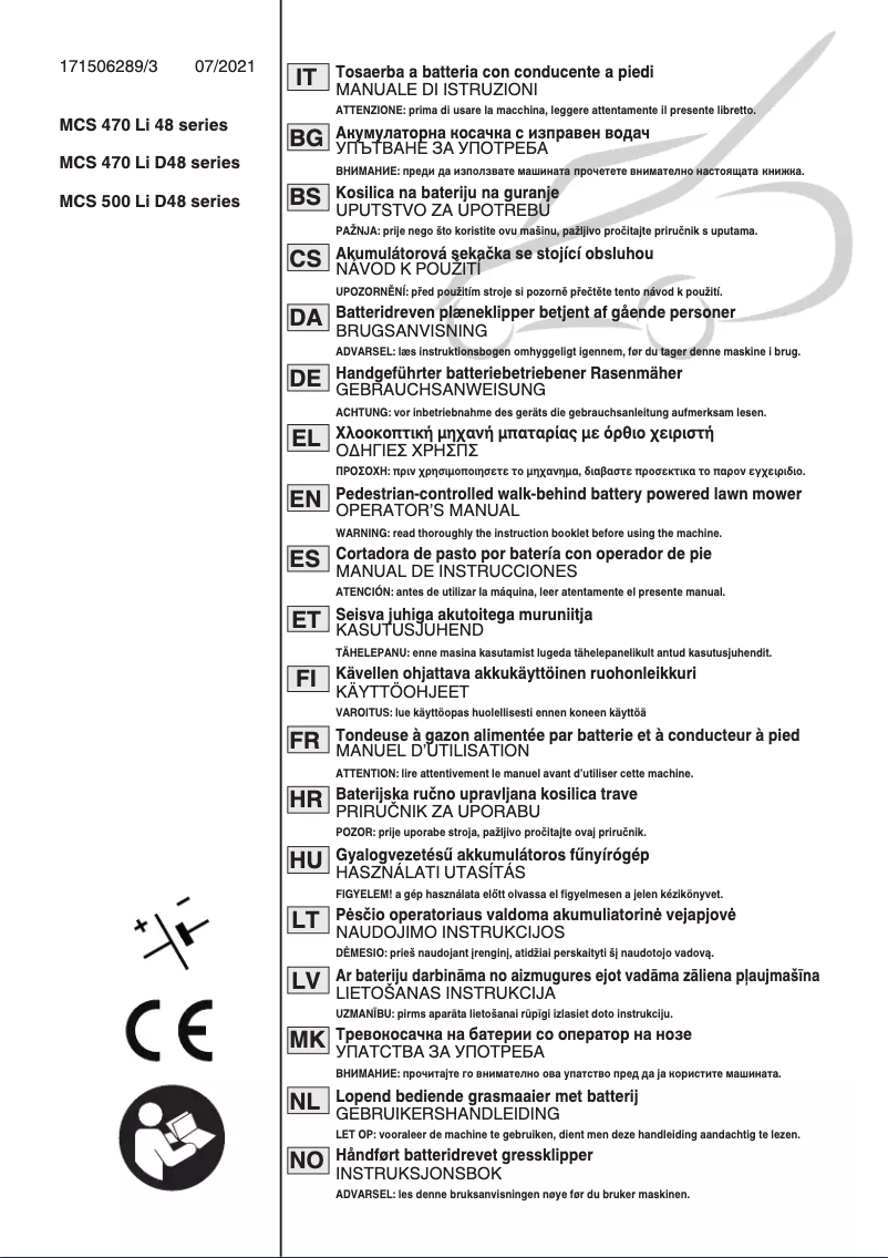 Image de la première page du manuel de l'appareil Multiclip Pro 950 SX AE