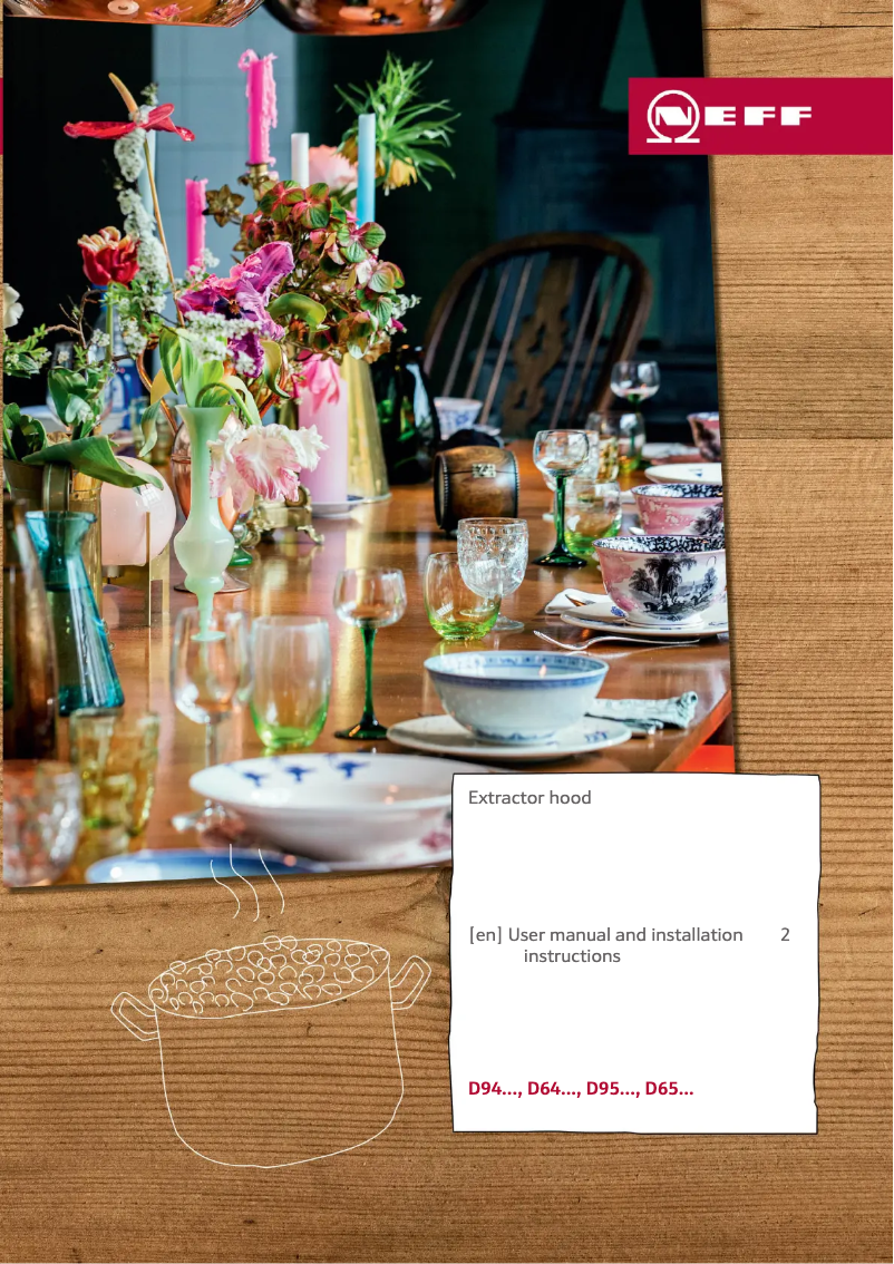 Page 1 of the manual Installation Guide Neff D94BHM1N0B