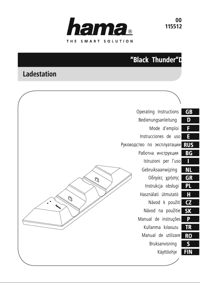Image de la première page du manuel de l'appareil Black Thunder 00115467