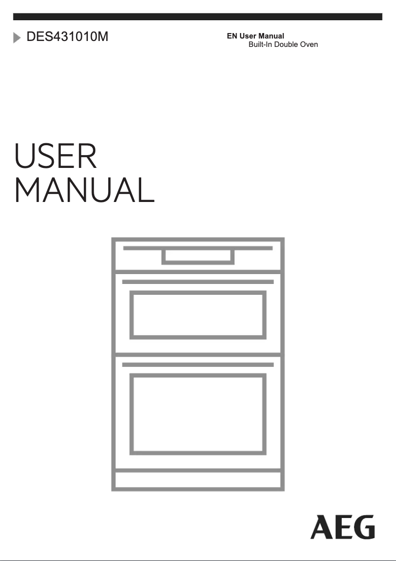Page n°1 - Manuel utilisateur AEG DES431010M