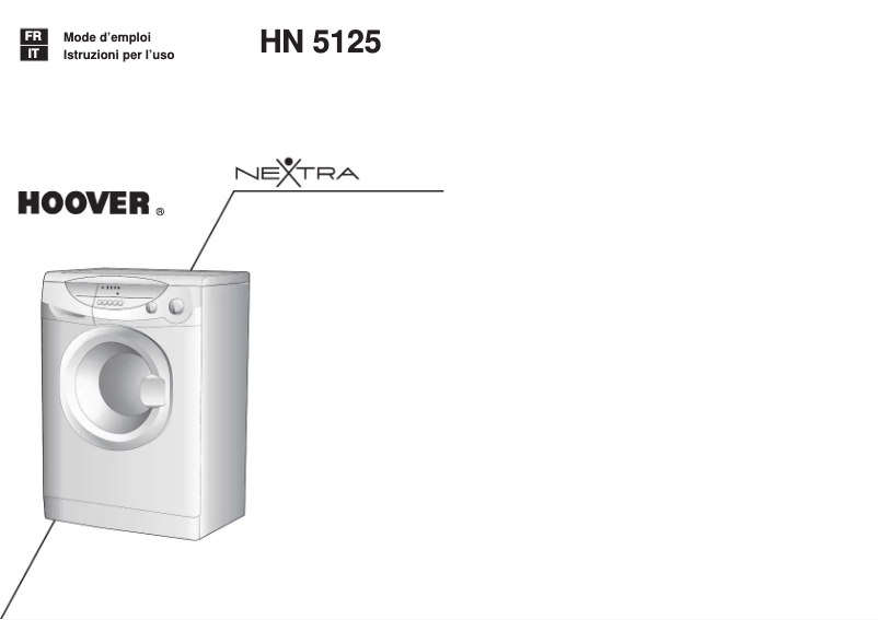 Page n°1 - Manuel utilisateur Hoover HN 5125-84S